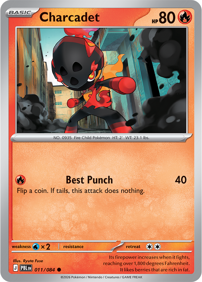 Charcadet 011/084 card from ME05: Pitch Black