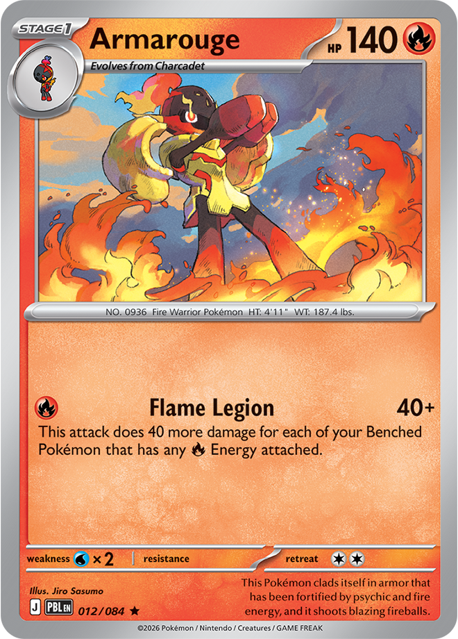 Armarouge 012/084 card from ME05: Pitch Black