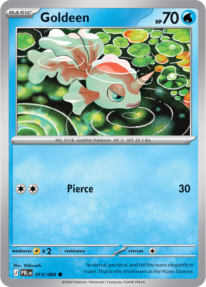 Goldeen 013/084 card from ME05: Pitch Black