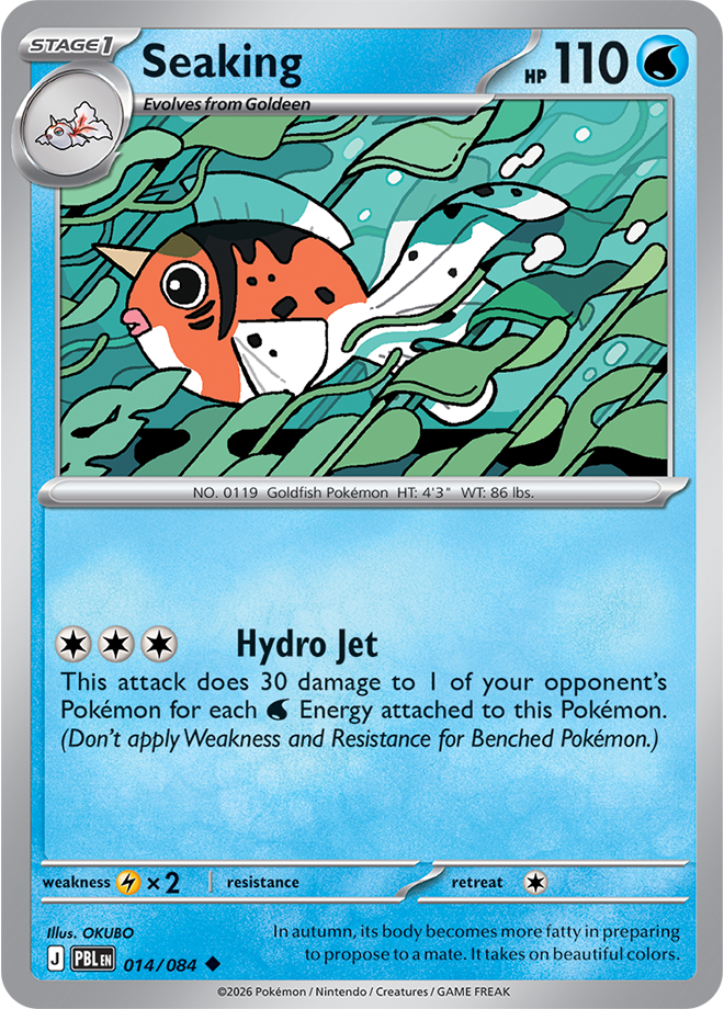 Seaking 014/084 card from ME05: Pitch Black