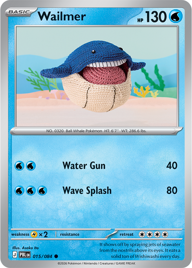 Wailmer 015/084 card from ME05: Pitch Black