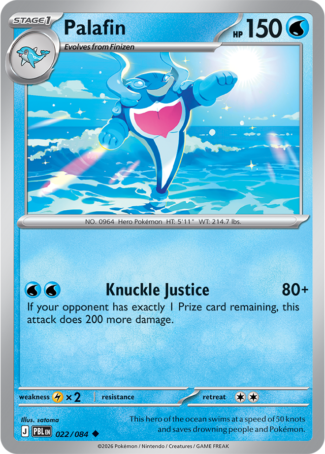 Palafin 022/084 card from ME05: Pitch Black