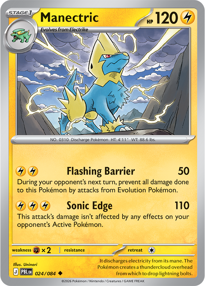 Manectric 024/084 card from ME05: Pitch Black