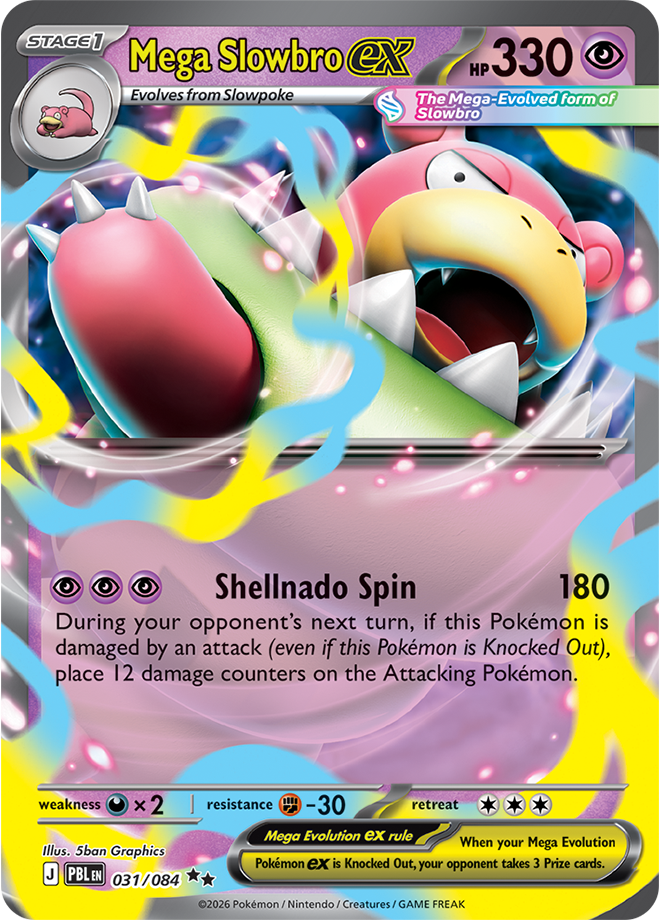 Mega Slowbro ex 031/084 card from ME05: Pitch Black