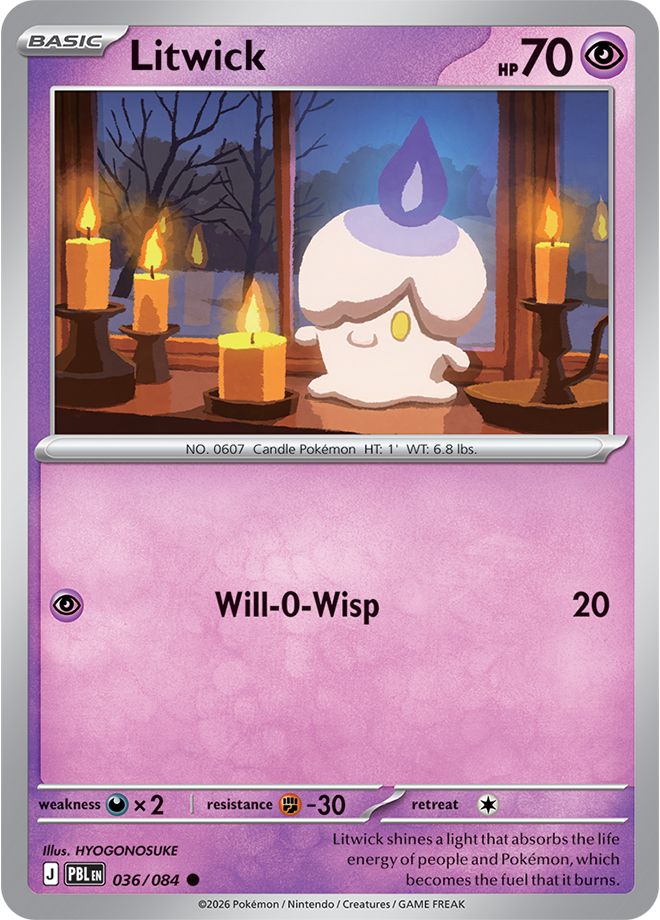 Litwick 036/084 card from ME05: Pitch Black