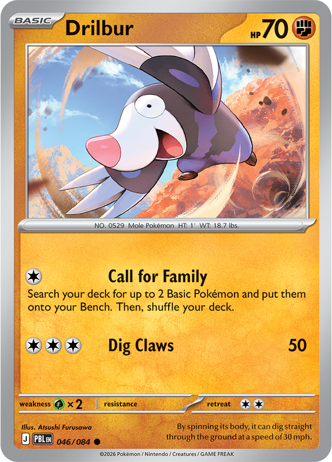 Drilbur 046/084 card from ME05: Pitch Black