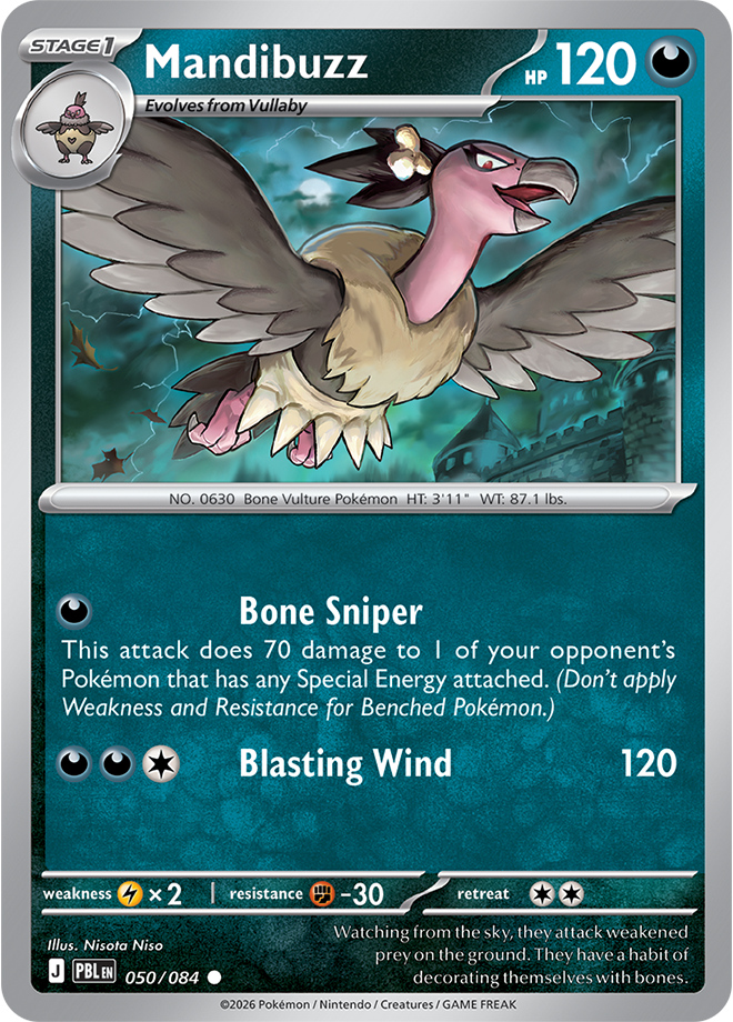 Mandibuzz 050/084 card from ME05: Pitch Black