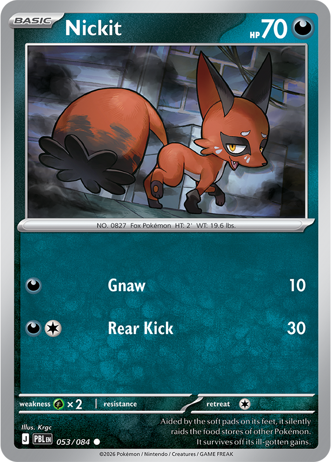 Nickit 053/084 card from ME05: Pitch Black