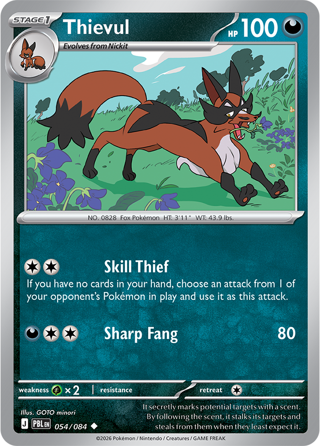 Thievul 054/084 card from ME05: Pitch Black