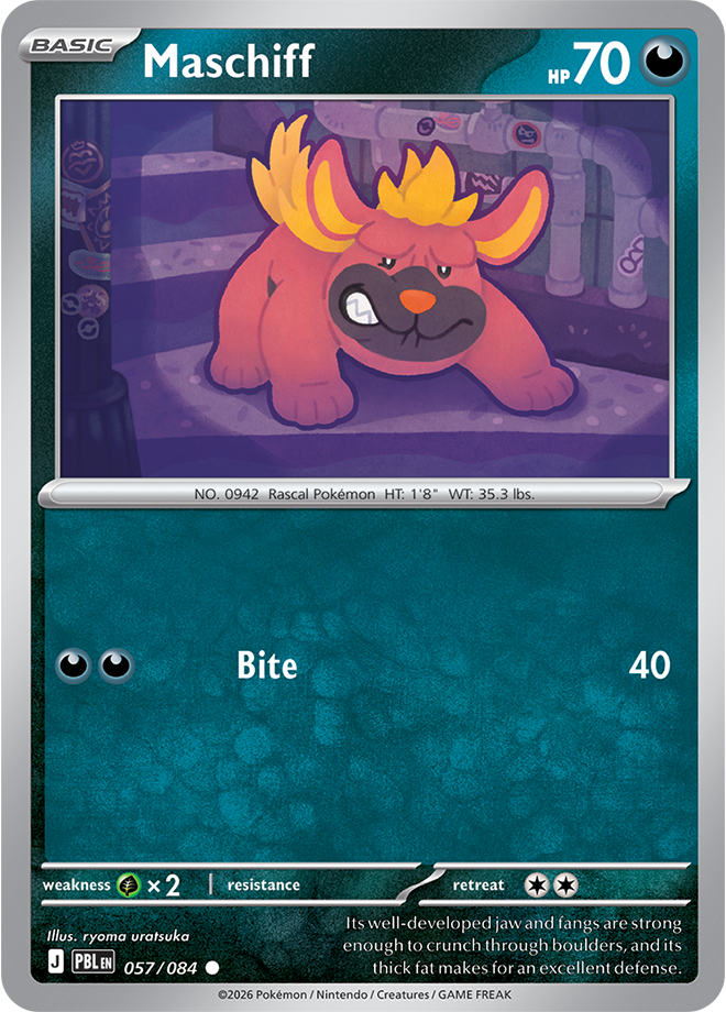 Maschiff 057/084 card from ME05: Pitch Black