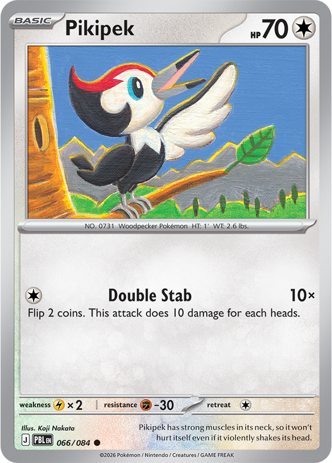 Pikipek 066/084 card from ME05: Pitch Black