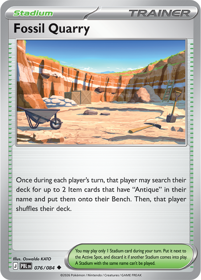 Fossil Quarry 076/084 card from ME05: Pitch Black