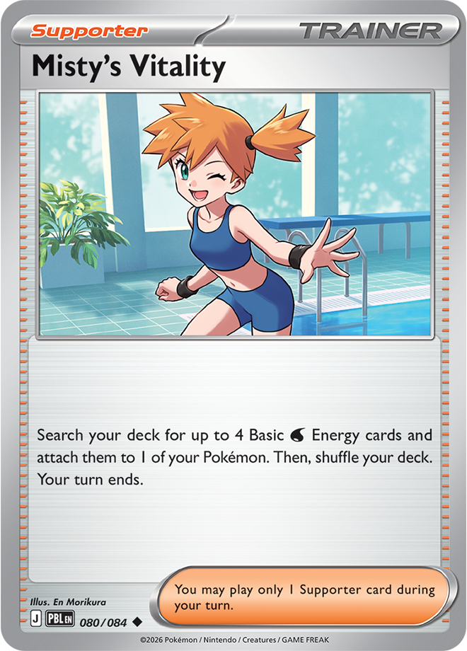 Misty's Vitality 080/084 card from ME05: Pitch Black
