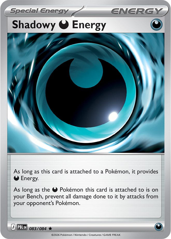 Shadowy Darkness Energy 083/084 card from ME05: Pitch Black