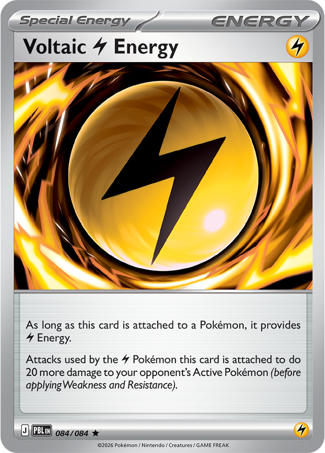 Voltaic Lightning Energy 084/084 card from ME05: Pitch Black