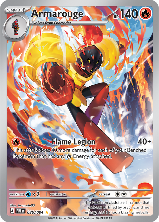 Armarouge 086/084 card from ME05: Pitch Black