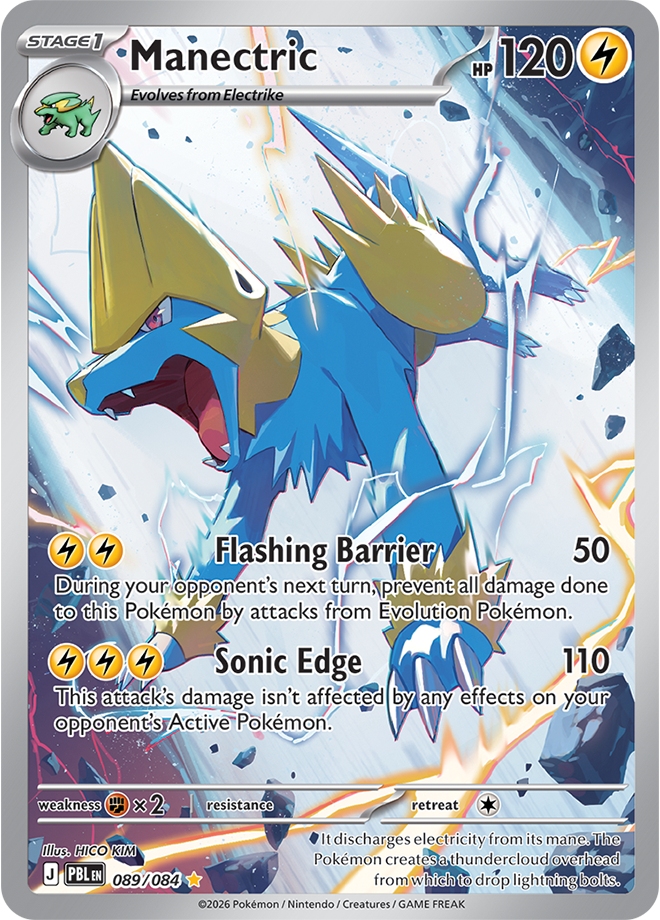 Manectric 089/084 card from ME05: Pitch Black