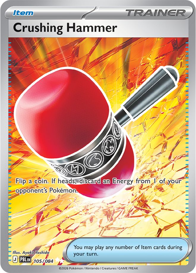 Crushing Hammer 105/084 card from ME05: Pitch Black
