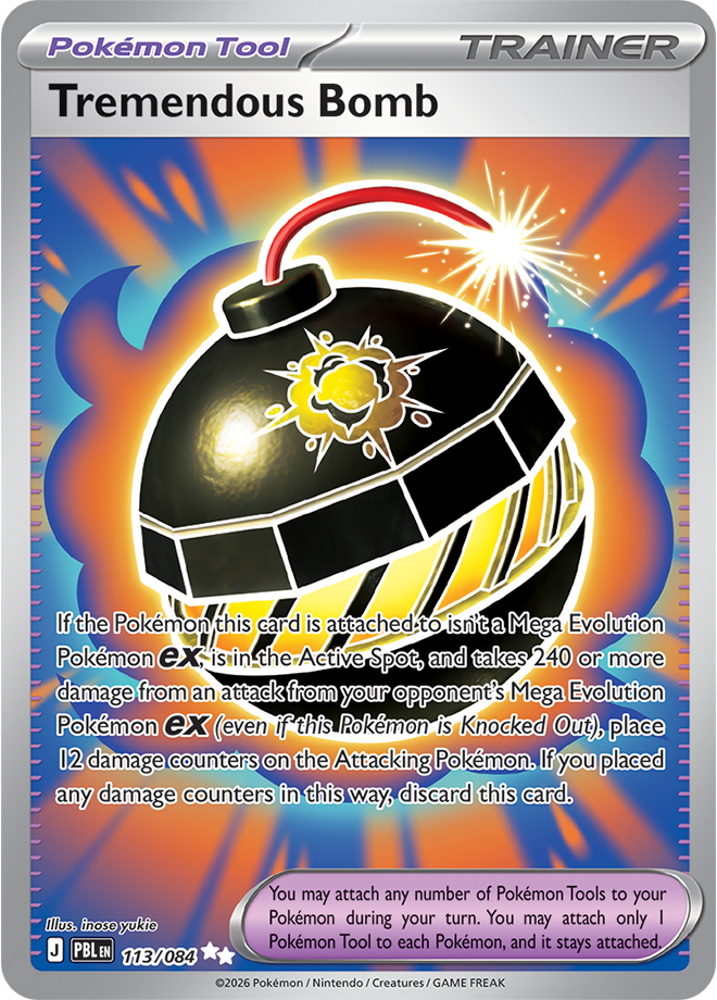 Tremendous Bomb 113/084 card from ME05: Pitch Black